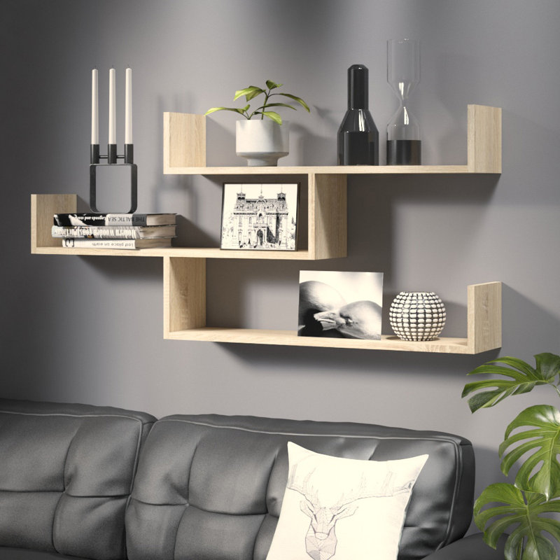 Nereen Floating Shelf, Beige