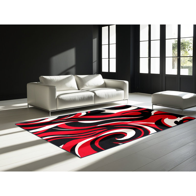 Cerise Tide Rug, Rectangle 2' x 3'