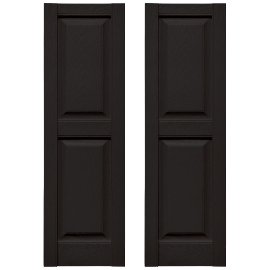 Raised Panel Shutters (Set of 2) Builders Edge 