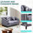 60" Upholstered Classic Chesterfield Loveseat-504694965