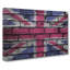 Union Jack Brick Wall Graffiti In Abstract - Wrapped Canvas Painting-55303340