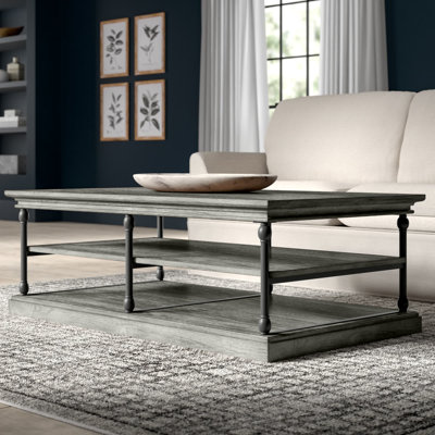 Table basse avec rangement et tablette Kyler