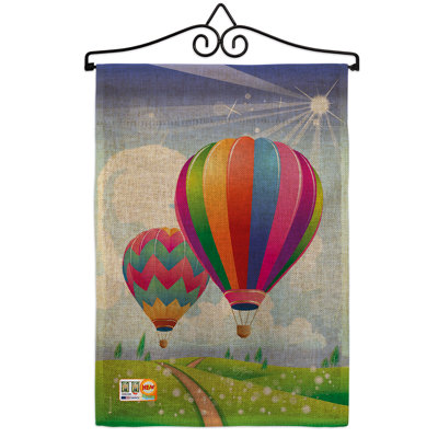 Double Sided 18.5 in. H x 13 in. W Burlap Garden flag