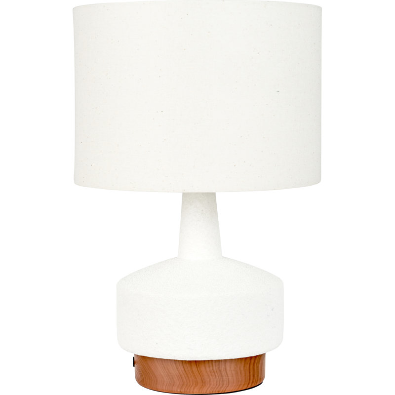 Elencourt Ceramic Table Lamp, White
