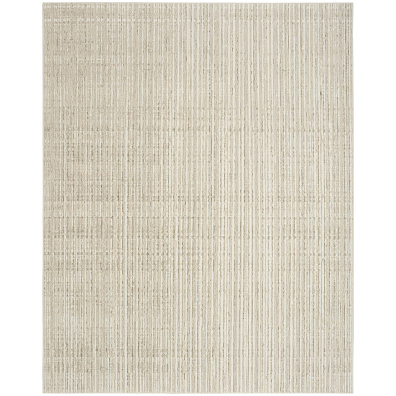 Nourison Soft Structure 7'10" x 9'10" Beige Modern Indoor Rug, Rectangle 7'10" x 9'10"