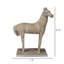Sculpture de cheval, fonte d'aluminium