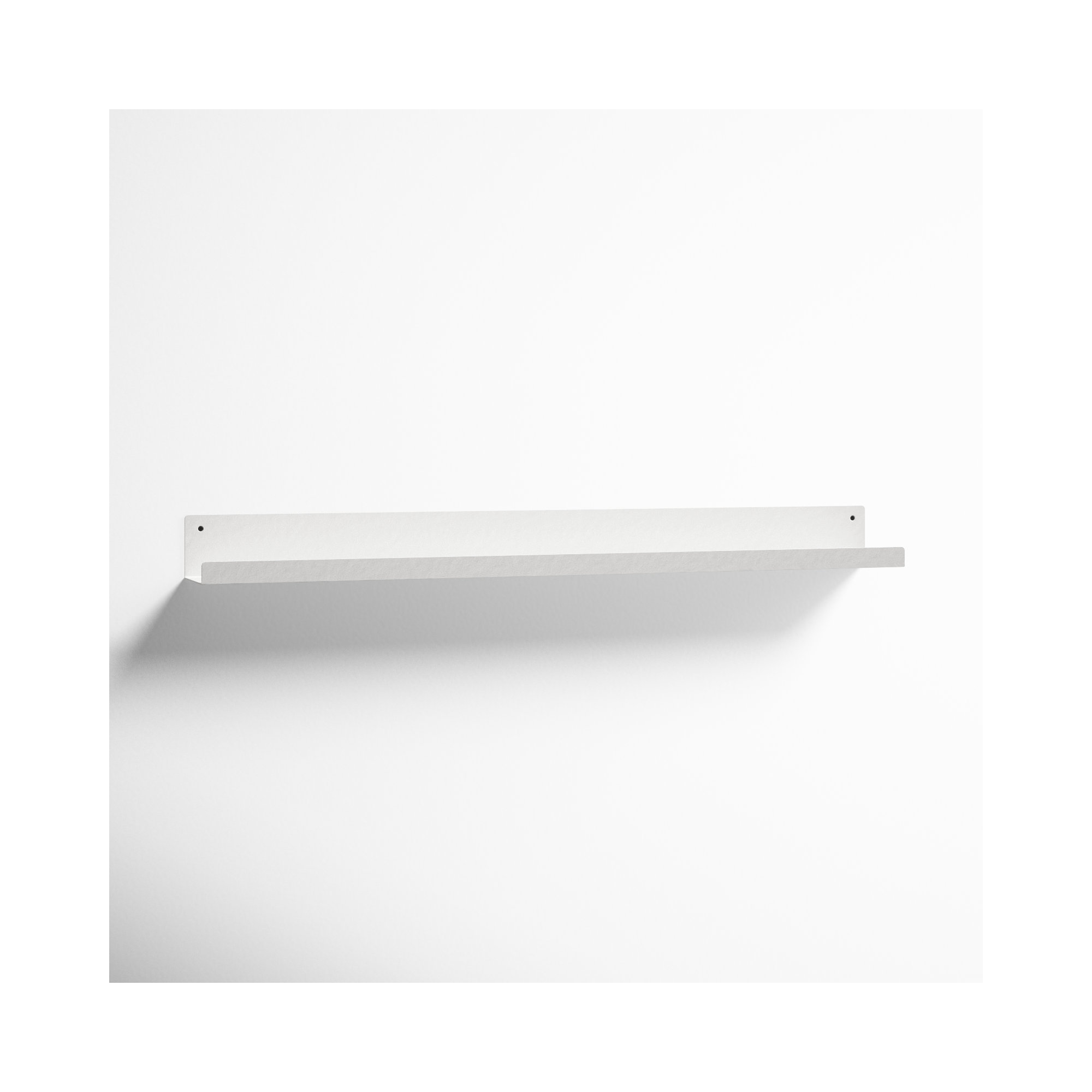 Tara Metal Picture Ledge Wall Shelf, 3" H x 36" W x 4.375" D, White