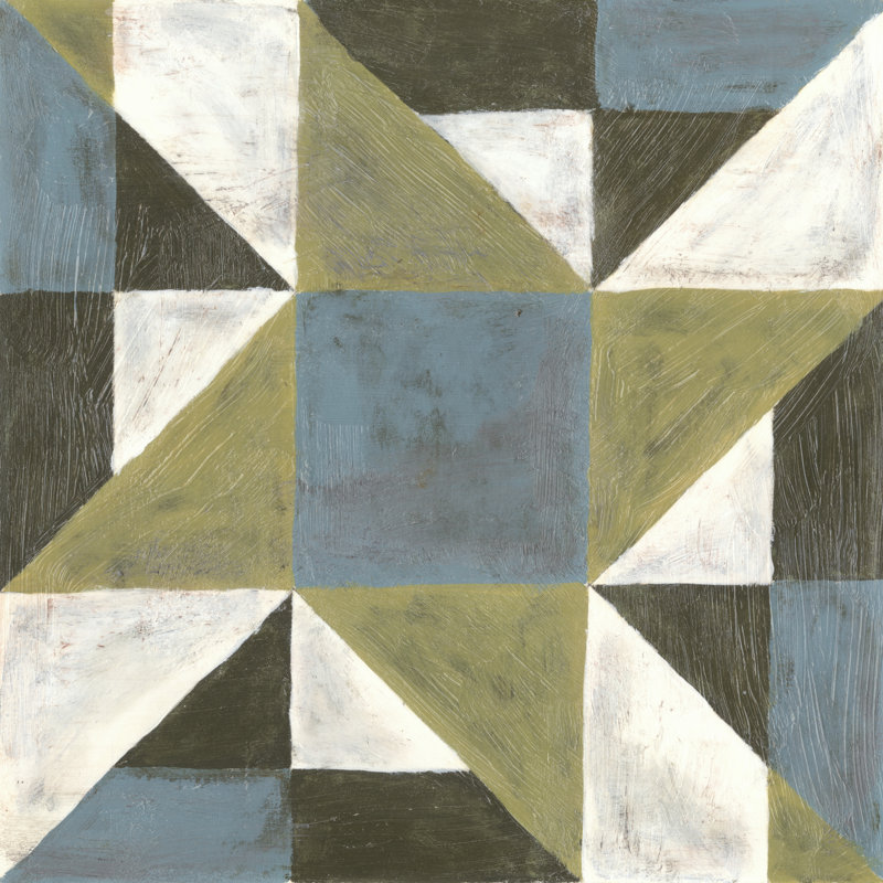 Patchwork Tile I by Vanna Lam - Wrapped Canvas Art Prints, 30cm H x 30cm W
