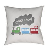 Trains Indoor/Outdoor Throw Pillow