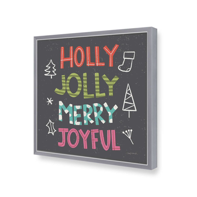 «Holiday Wishes II» par Cheryl Warrick, reproduction d'art, H 12 po x l 12 po, Argent argent