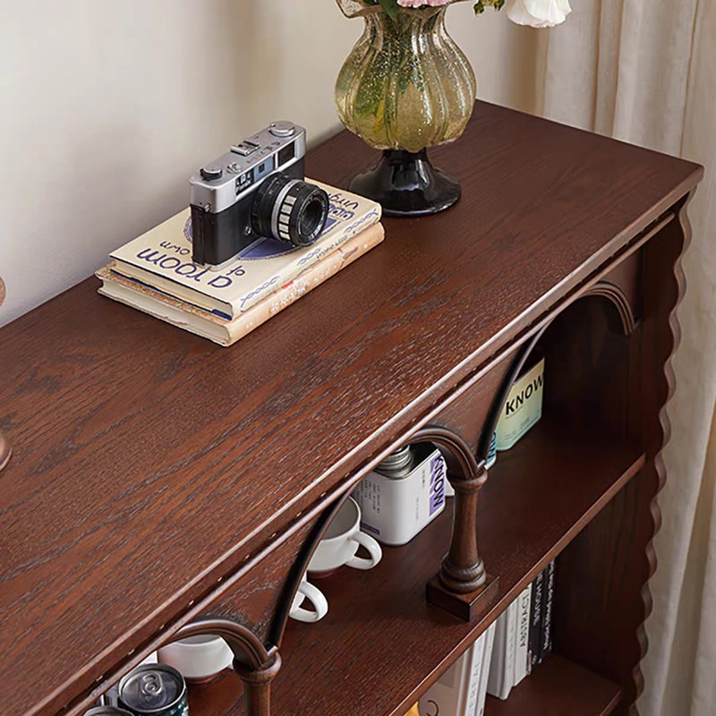 Maroon Solid Wood Display Cases