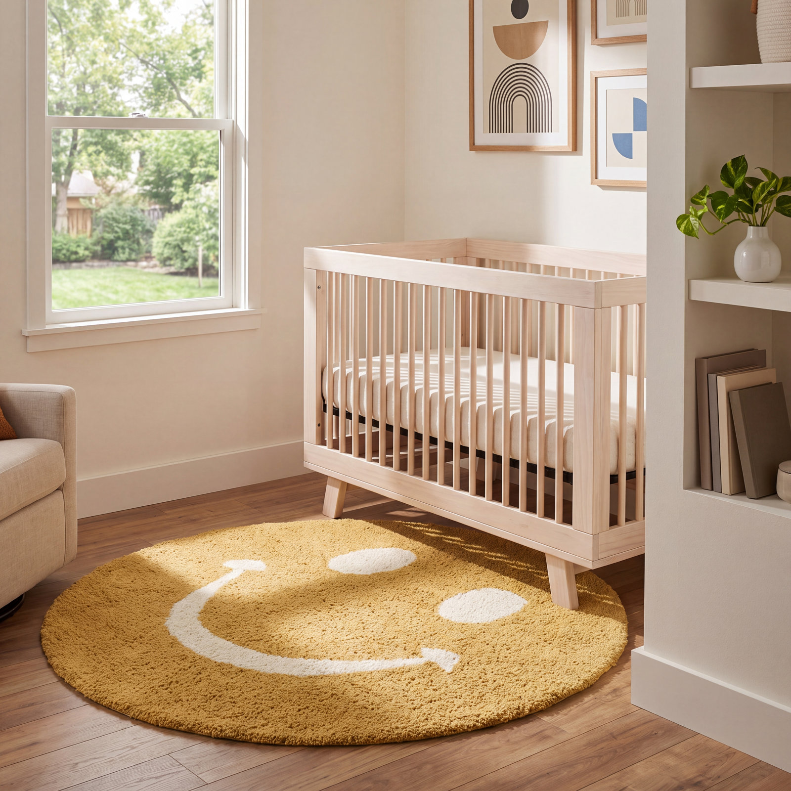 Kids Smiling Shag Area Rug