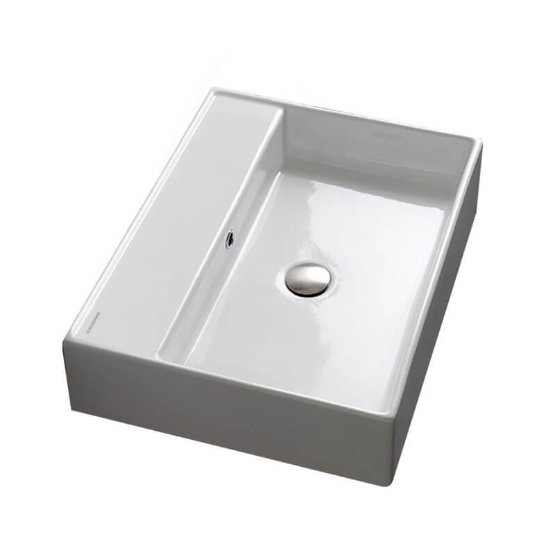 Lavabo de salle de bain mural 24 po avec trop-plein Teorema