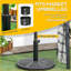 21 lb Porte-parasol rond robuste en rotin 18 po Market Market