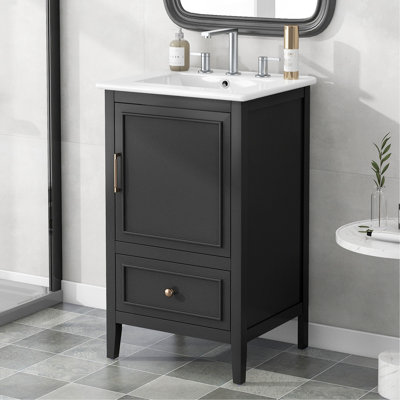 Stylish Bathroom Vanity With Sink, Ample Storage, And Modern Design For A Functional And Elegant Bathroom Space.