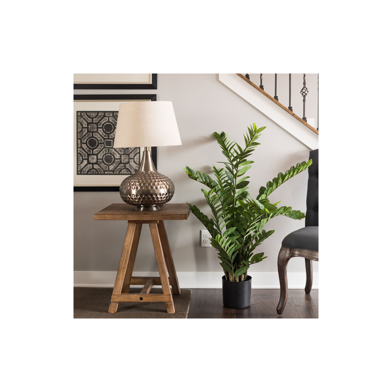Zen Faux Plant in Pot, 43" H x 27" W x 27" D
