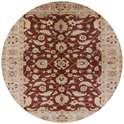 Tapis ivoire / rouge Rether