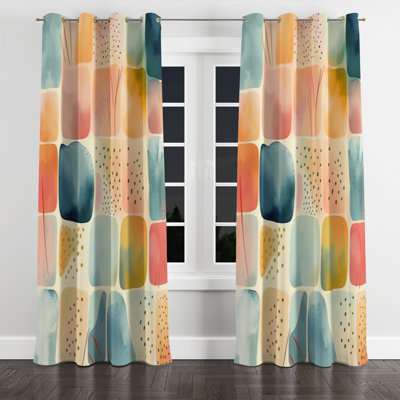 Aunya - Abstract Blackout Grommet Curtain - 1 panel