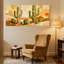 Cactus du désert, impression de paysage de cactus, ensemble de 3 impressions sur toile-43810371