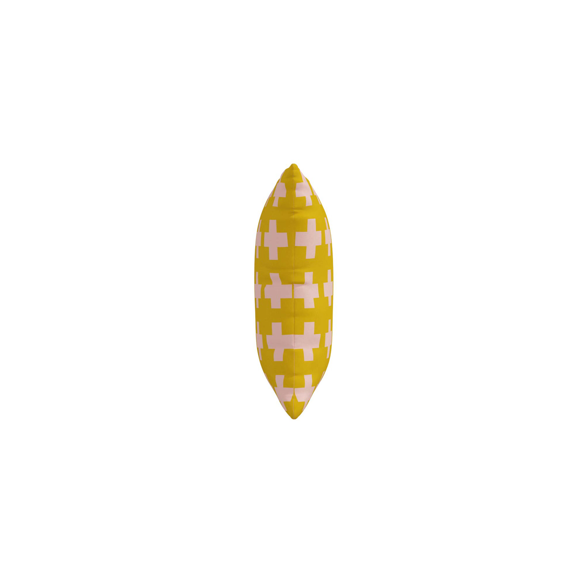Dema Geometric Indoor/Outdoor Throw Pillow, Yellow, 18" x 18"