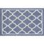 Tapis bleu à tissage plat Danesfield-633282724