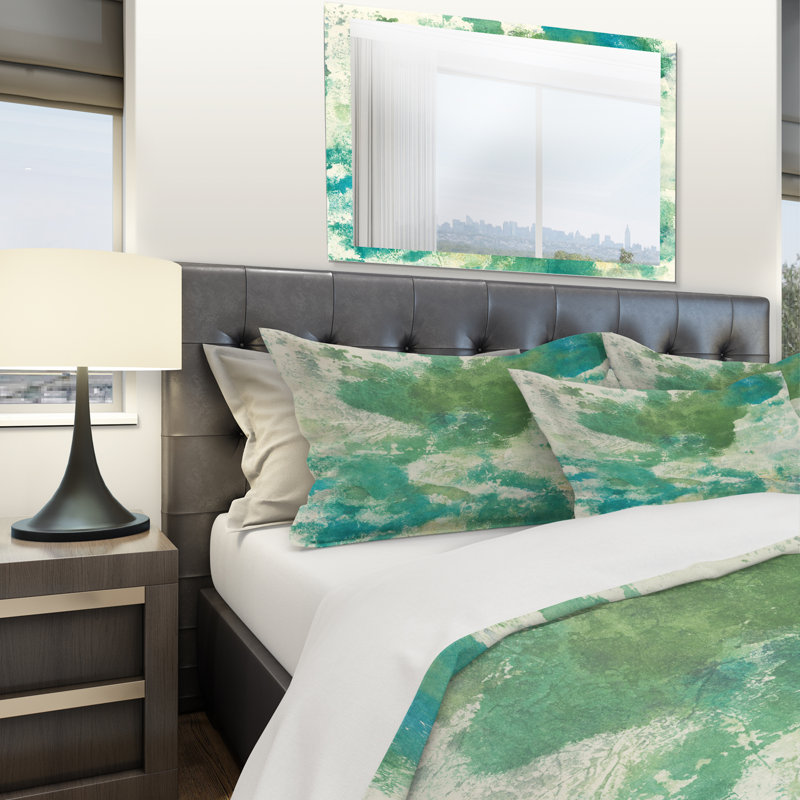 Watercolor Rock II - Ensemble de housse de couette moderne et contemporain - Microfibre de polyester