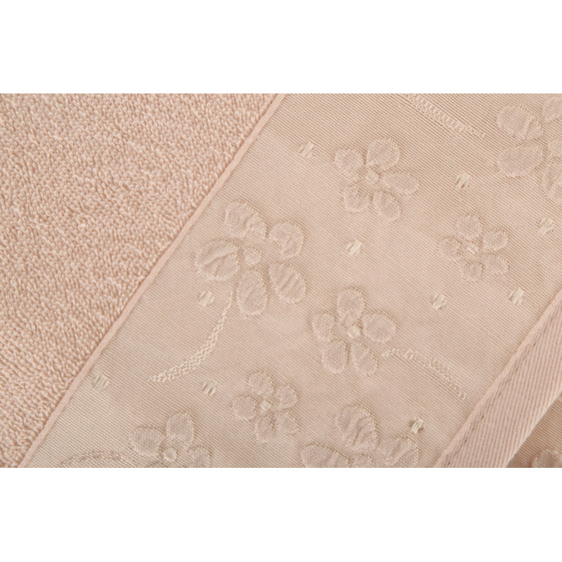 Ensemble de serviettes 100% coton 2 pièces Leupp, Beige