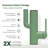 Bathroom Faucets, Cactus Design, Single-Hole with Water-Powered Temperature Changing 3 Color Lights, 360° Rotatable Spout and 2 Flow Modes, Bath Sink Faucet with Supply Hoses, Green-121679564