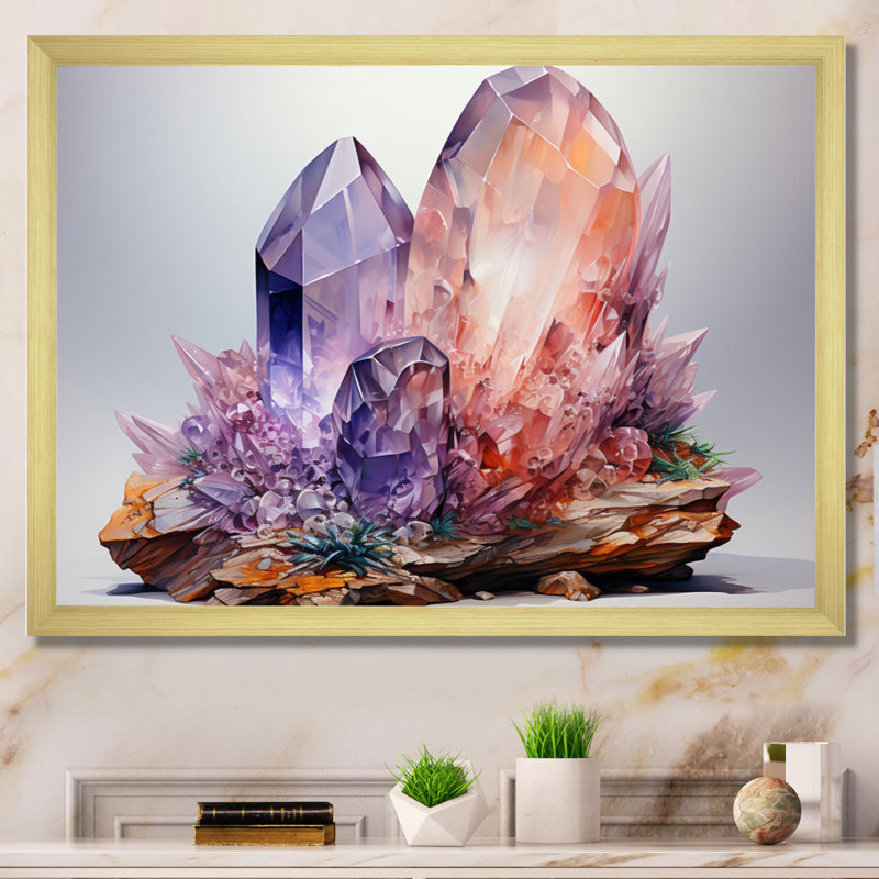 «Jaka Purple Spiritual Stone Moonstone II», reproduction sur toile, H 30 po x l 40 po x P 1,5 po