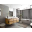 Meuble-lavabo simple 60 po avec plateau en marbre Cadge
