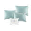 Lit de jour, médaillon bleu, 6 pièces, lit simple, réversible, housse incluse, 3 taies décoratives et housse de coussin décoratif 6, chute de 17 pouces