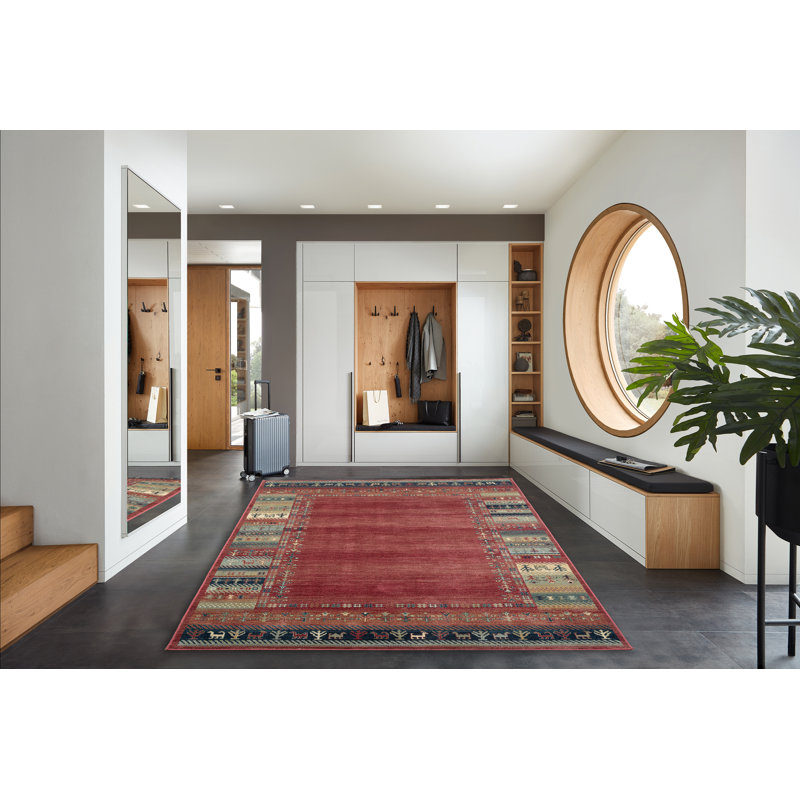 Geometric Viscose Area Rug, Rectangle 200cm x 290cm