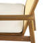 Chaise de salle à manger d'extérieur avec coussin (ensemble de 2)