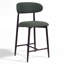 Tabourets de bar rembourrés à hauteur de comptoir avec pieds en métal pour la cuisine et la salle à manger