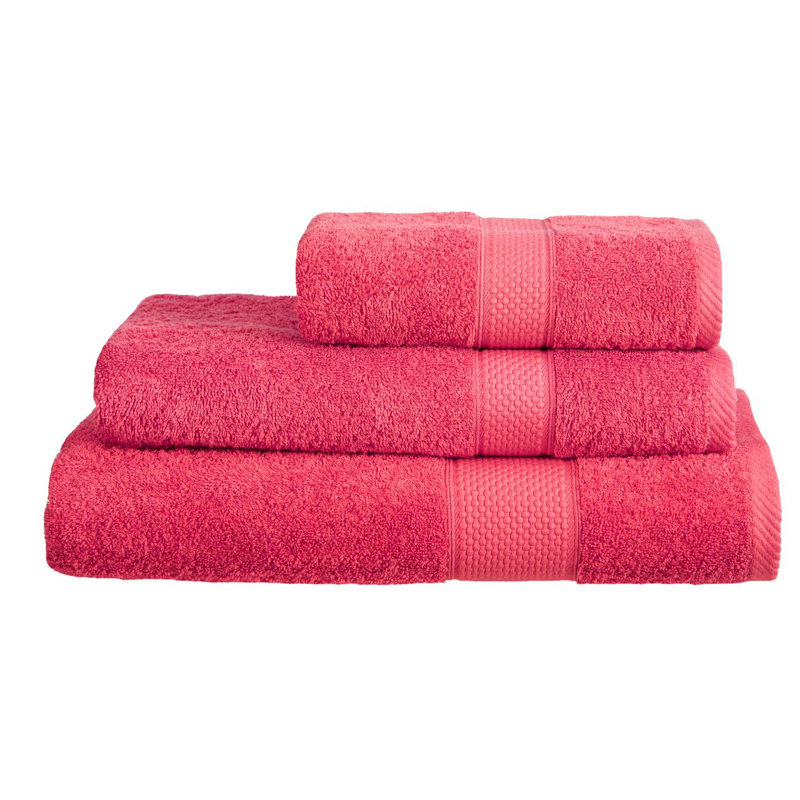 Arelious Multi-Size Bale, Raspberry, Bath Towels - 2, Hand Towels - 2, Washcloths - 2