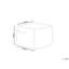 Floriston 45cm Wide Square Pouf Ottoman-185517033