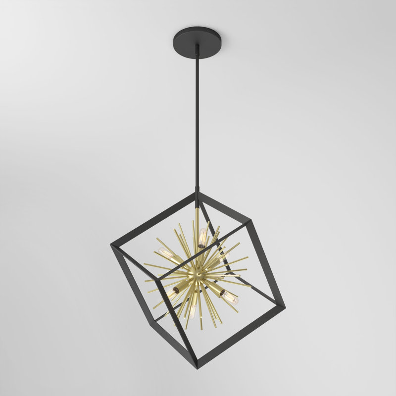 Lustre géométrique à 6 lumières Lorola
