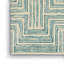 Tapis bleu / beige en laine touffeté à motif géométrique Jora-1268911747