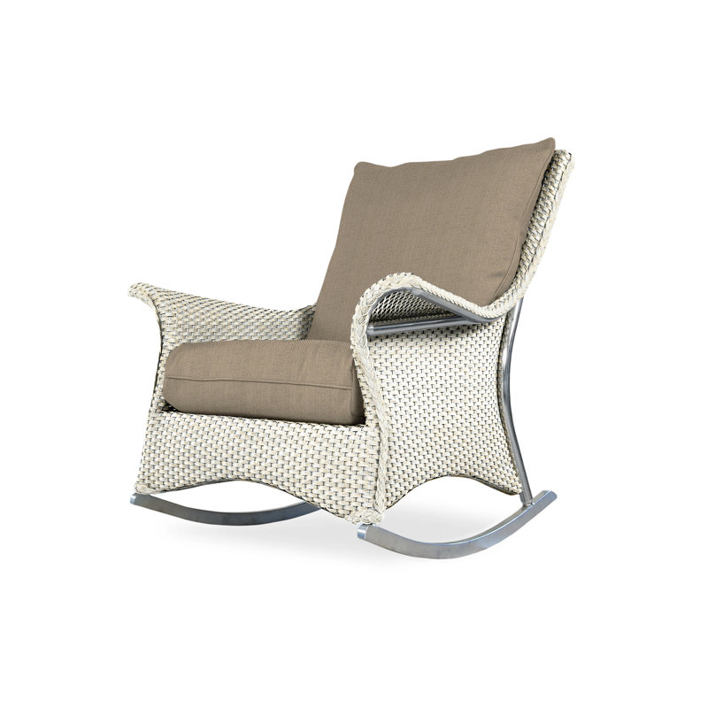 Mandalay Outdoor Chair, Bamboo Bay Sky, Hickory