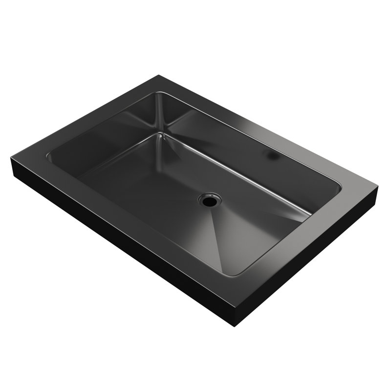 Cantrio Premium Stainless Steel  Utility Sink with 22.625" x 16.375" x 4.375" Dimensions, Gun Metal