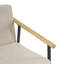 Tabouret de comptoir Mid-Century moderne avec structure en fer et accoudoirs en bois (ensemble de 2)-1976240990