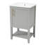 Charmant meuble-lavabo avec des caractéristiques haut de gamme et un grand espace de rangement
