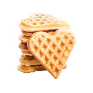 Global Gizmos 18cm Round Waffle Maker