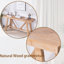 Farmhouse A- Frame Wood Console Table, 58.5"