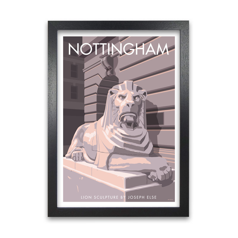 Nottingham 3 by Stephen Millership - Print, Black, 59.4 cm H x 42 cm W x 5 cm D