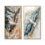 Bord de mer, mouette, ailes de marbre sur les vagues I - animaux, art mural 2 panneaux-1837150688-1837150689