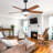 52" Modern Ceiling Fan with Lights and Remote, Black Ceiling Fan with Reversible Blades-2139063029-2139063028