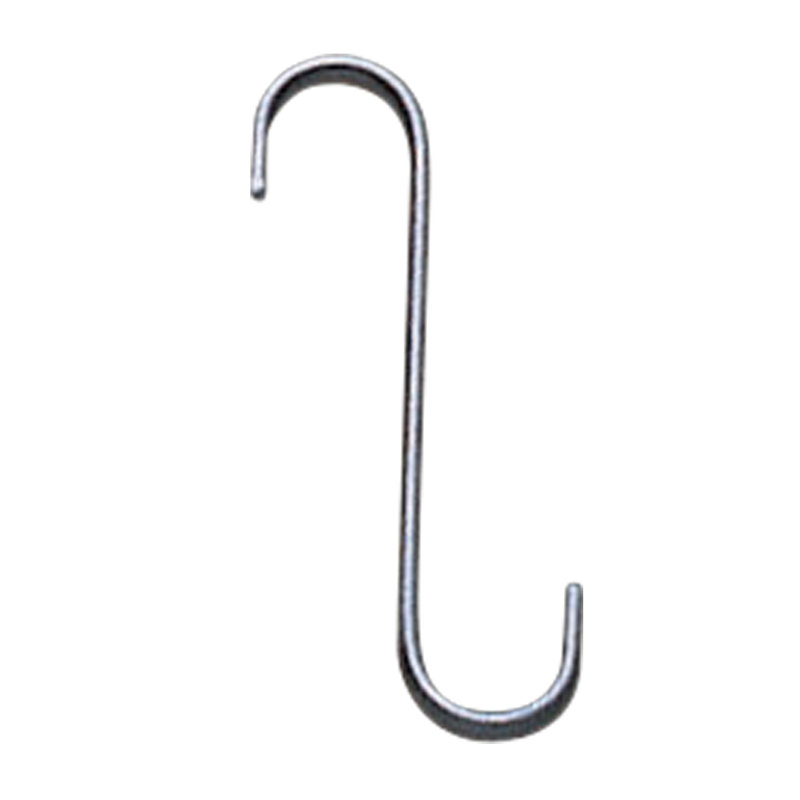 S Hook, Silver, 6" H x 0.75" W x 2.5" D