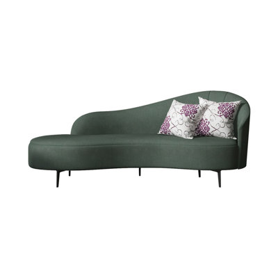 Chaise simple rembourrée en tissu éponge inclinable de style simple