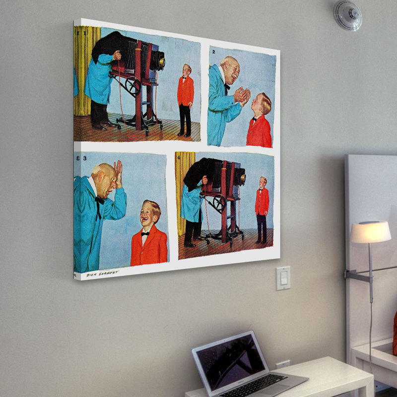 Smile For The Photographer by Richard Sargent - Wrapped Canvas Painting, 122cm H x 122cm W